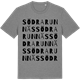 Mid Heather Gray t-shirt med Södra Runnäs ordlek t-shirt