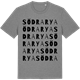 Mid Heather Gray t-shirt med Södra Rya ordlek t-shirt