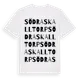 White t-shirt med Södra Skalltorp ordlek t-shirt