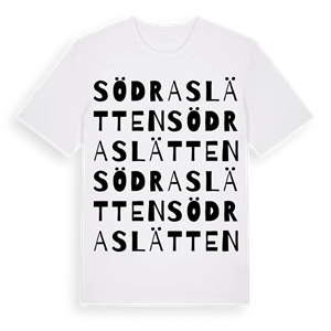 Södra Slätten ordlek t-shirt – ekologisk bomull t-shirt från Pinshirt