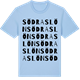 Blue Soul t-shirt med Södra Slön ordlek t-shirt