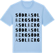 Blue Soul t-shirt med Södra Solberg ordlek t-shirt