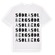 Södra Solberg ordlek t-shirt
