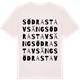 Vintage White t-shirt med Södra Stavsäng ordlek t-shirt