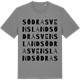 Mid Heather Gray t-shirt med Södra Svensland ordlek t-shirt