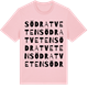 Pink Cotton t-shirt med Södra Tveten ordlek t-shirt