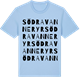 Blue Soul t-shirt med Södra Vanneryr ordlek t-shirt