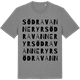 Mid Heather Gray t-shirt med Södra Vanneryr ordlek t-shirt