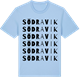 Blue Soul t-shirt med Södra Vik ordlek t-shirt