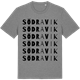 Mid Heather Gray t-shirt med Södra Vik ordlek t-shirt