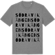 Mid Heather Gray t-shirt med Södra Vikängen ordlek t-shirt