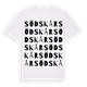 White t-shirt med Södskår ordlek t-shirt