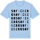 Blue Soul t-shirt med Sofieberg ordlek t-shirt