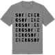Mid Heather Gray t-shirt med Sofieberg ordlek t-shirt