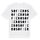 White t-shirt med Sofiero ordlek t-shirt