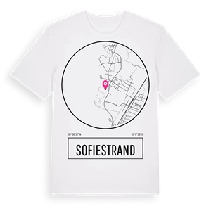 Sofiestrand t-shirt – ekologisk bomull t-shirt från Pinshirt