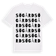 White t-shirt med Sögård ordlek t-shirt