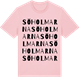 Pink Cotton t-shirt med Söholmarna ordlek t-shirt