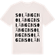 Vintage White t-shirt med Solängen ordlek t-shirt