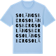 Blue Soul t-shirt med Solängsberg ordlek t-shirt