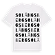 White t-shirt med Solängsberg ordlek t-shirt