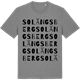 Mid Heather Gray t-shirt med Solängsberg ordlek t-shirt