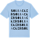 Blue Soul t-shirt med Solbacken ordlek t-shirt