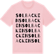 Pink Cotton t-shirt med Solbacken ordlek t-shirt