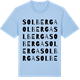 Blue Soul t-shirt med Solberga ordlek t-shirt