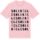 Pink Cotton t-shirt med Solbräcke ordlek t-shirt
