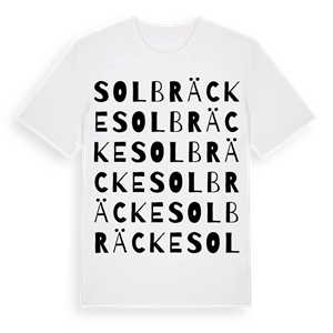 Solbräcke ordlek t-shirt – ekologisk bomull t-shirt från Pinshirt
