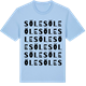 Blue Soul t-shirt med Söle ordlek t-shirt