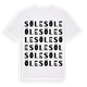 White t-shirt med Söle ordlek t-shirt