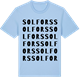 Blue Soul t-shirt med Solfors ordlek t-shirt