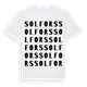 White t-shirt med Solfors ordlek t-shirt