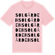 Pink Cotton t-shirt med Solgården ordlek t-shirt