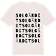 Vintage White t-shirt med Solgärdet ordlek t-shirt