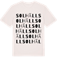 Vintage White t-shirt med Solhäll ordlek t-shirt