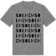 Mid Heather Gray t-shirt med Solhem ordlek t-shirt