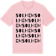 Pink Cotton t-shirt med Solhem ordlek t-shirt