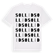 Sollid ordlek t-shirt