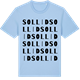 Blue Soul t-shirt med Sollid ordlek t-shirt