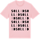 Pink Cotton t-shirt med Sollid ordlek t-shirt