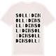 Vintage White t-shirt med Solliden ordlek t-shirt