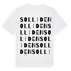 Solliden ordlek t-shirt – ekologisk bomull t-shirt från Pinshirt