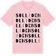 Pink Cotton t-shirt med Solliden ordlek t-shirt