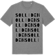 Mid Heather Gray t-shirt med Solliden ordlek t-shirt