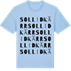 Blue Soul t-shirt med Sollidkärr ordlek t-shirt