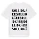 White t-shirt med Sollidkärr ordlek t-shirt