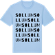 Blue Soul t-shirt med Sollum ordlek t-shirt